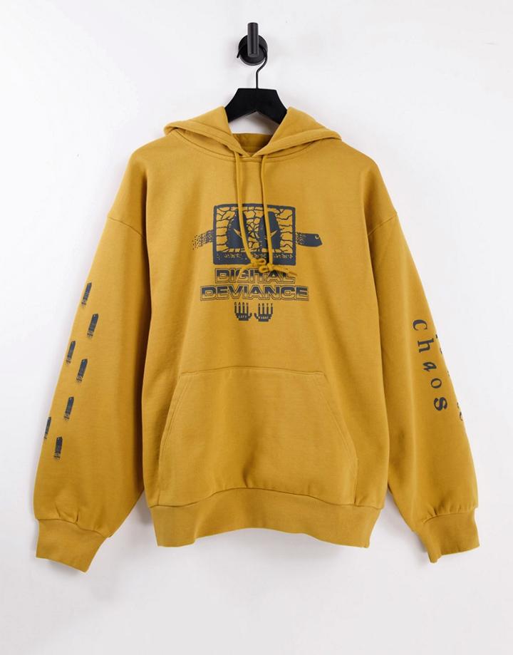 Carhartt Wip Digital Print Hoodie In Yellow