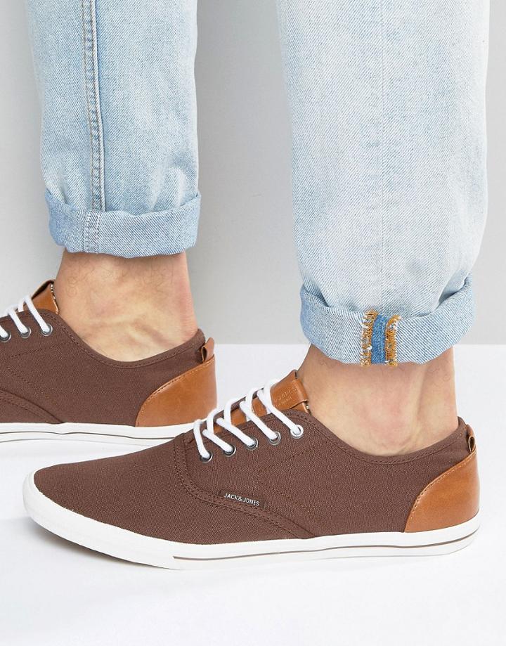 Jack & Jones Spider Canvas Sneaker - Brown