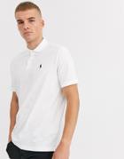 Polo Ralph Lauren Soft Jersey Polo Classic Fit Player Logo In White