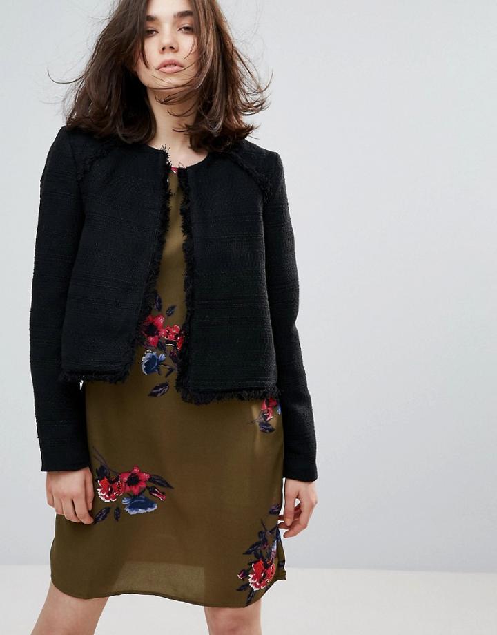 Vero Moda Textured Short Jacket - Black