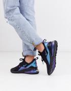 Nike Air Max 270 Sneakers In Black And Blue