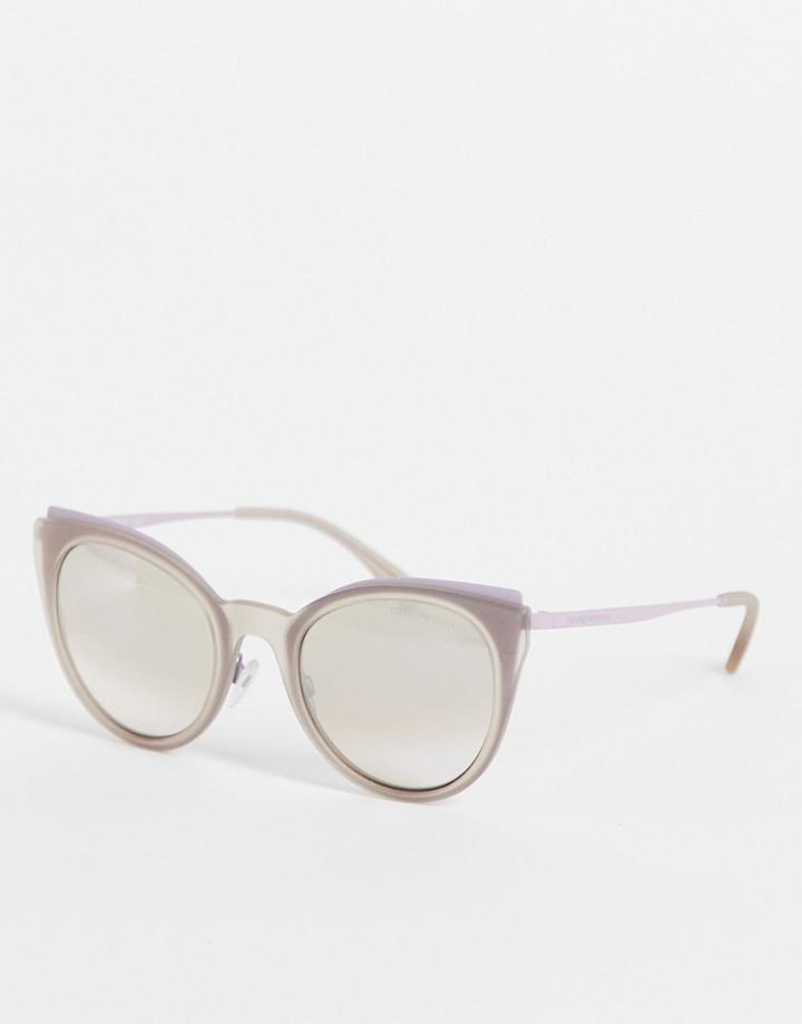 Emporio Armani Cat Eye Sunglasses-brown