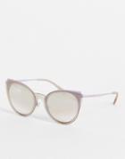 Emporio Armani Cat Eye Sunglasses-brown