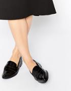Asos Magic Touch Pointed Flat Shoes - Black