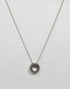 Replay Brass Ring Necklace - Silver