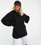Asyou Knitted Hoodie In Black - Part Of A Set