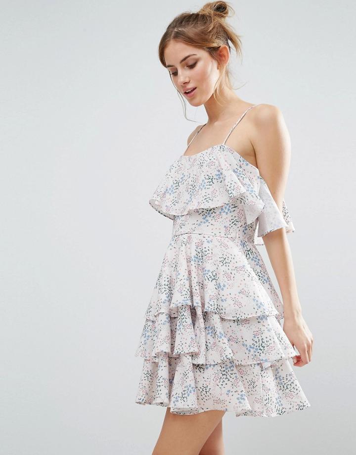 The English Factory Floral Print Ruffle Dress - Multi