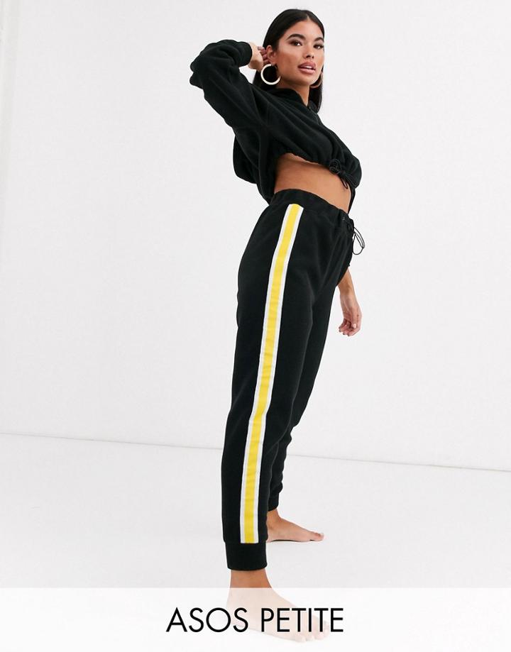 Asos Design Petite Lounge Microfleece Hoodie With Toggles & Highwaisted Legging Set