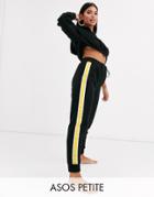 Asos Design Petite Lounge Microfleece Hoodie With Toggles & Highwaisted Legging Set
