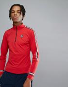 Tommy Hilfiger X Rossignol Ryan Tech Quarter Zip Long Sleeve Top In Red - Red