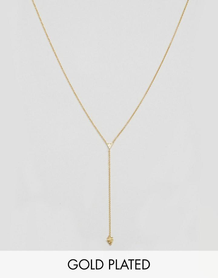 Gorjana Nesa Short Lariat Necklace - Gold
