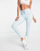 Guess Highwaisted Legging In Blue-blues