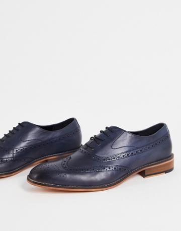 River Island Chiseled Oxford Shoes In Gray