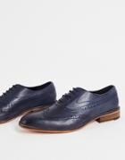 River Island Chiseled Oxford Shoes In Gray