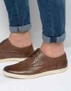 Base London Perform Oxford Brogue Shoes - Brown