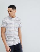 Another Influence Faded Stripe T-shirt - Gray