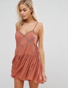 Amuse Society Crinkle Beach Dress - Pink