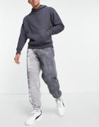 Topman Oversized Tie Dye Sweatpants In Gray