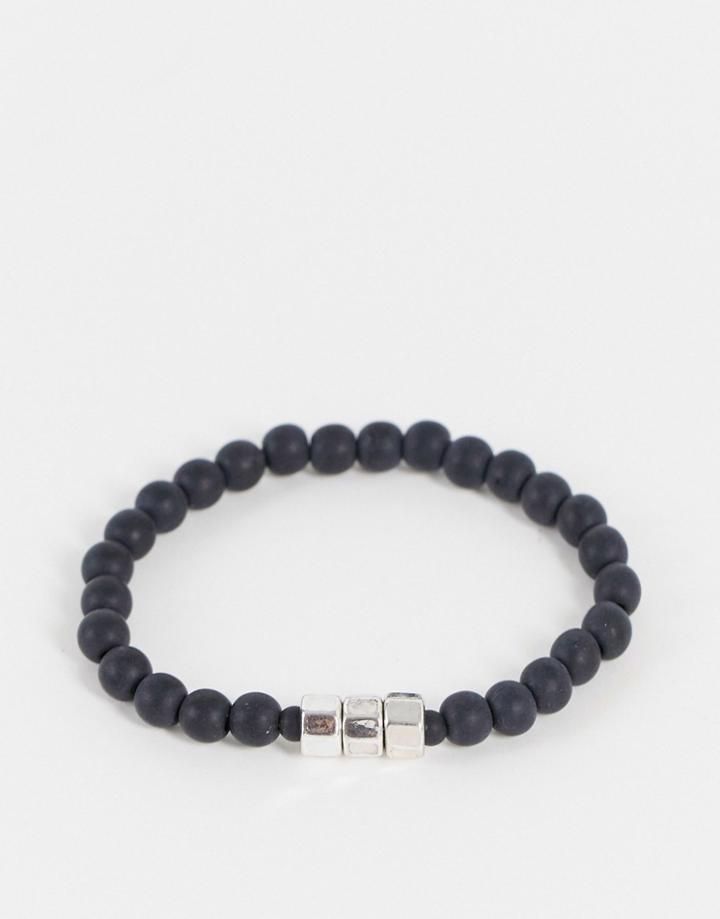 Status Syndicate Beaded Bracelet-black