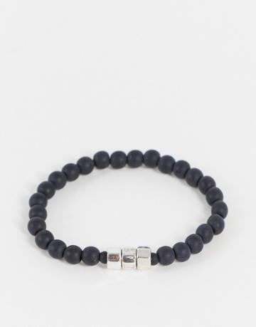 Status Syndicate Beaded Bracelet-black