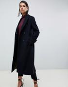 Sisley Tailored Longline Coat - Black