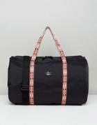 Asos Barrel Bag With Taping Detail In Black - Black