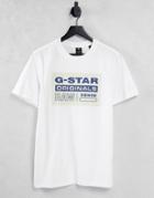 G-star T-shirt With Originals Logo In White