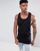 Asos Extreme Muscle Tank With Racer Back In Black - Black