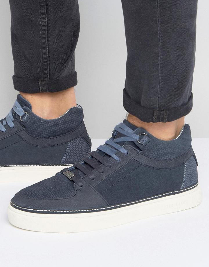 Ted Baker Komett Suede Sneakers - Navy