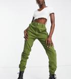 Missguided Cargo Pants In Khaki-neutral