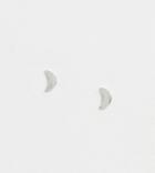 Kingsley Ryan Earrings In Sterling Silver Crescent Moon Stud