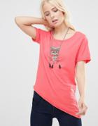 Only Asymmetric T-shirt - Rose Of Sharon
