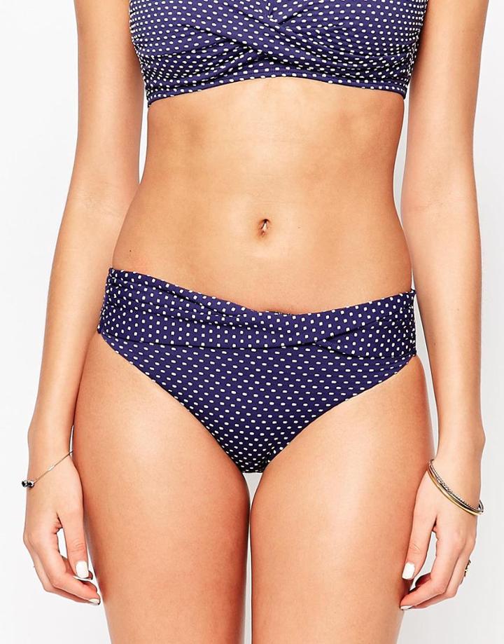 Sunseeker Twist Detail Bikini Bottom - Midnight