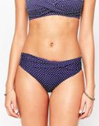 Sunseeker Twist Detail Bikini Bottom - Midnight