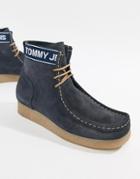 Tommy Jeans Suede Wallaby Boot-navy