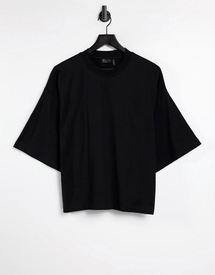 Asos Design Oversized Boxy T-shirt In Black