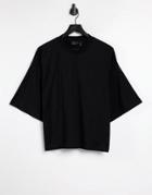 Asos Design Oversized Boxy T-shirt In Black