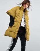 Asos Quilted Cape - Yellow
