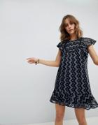 Anna Sui Frill And Flare Mini Dress - Multi