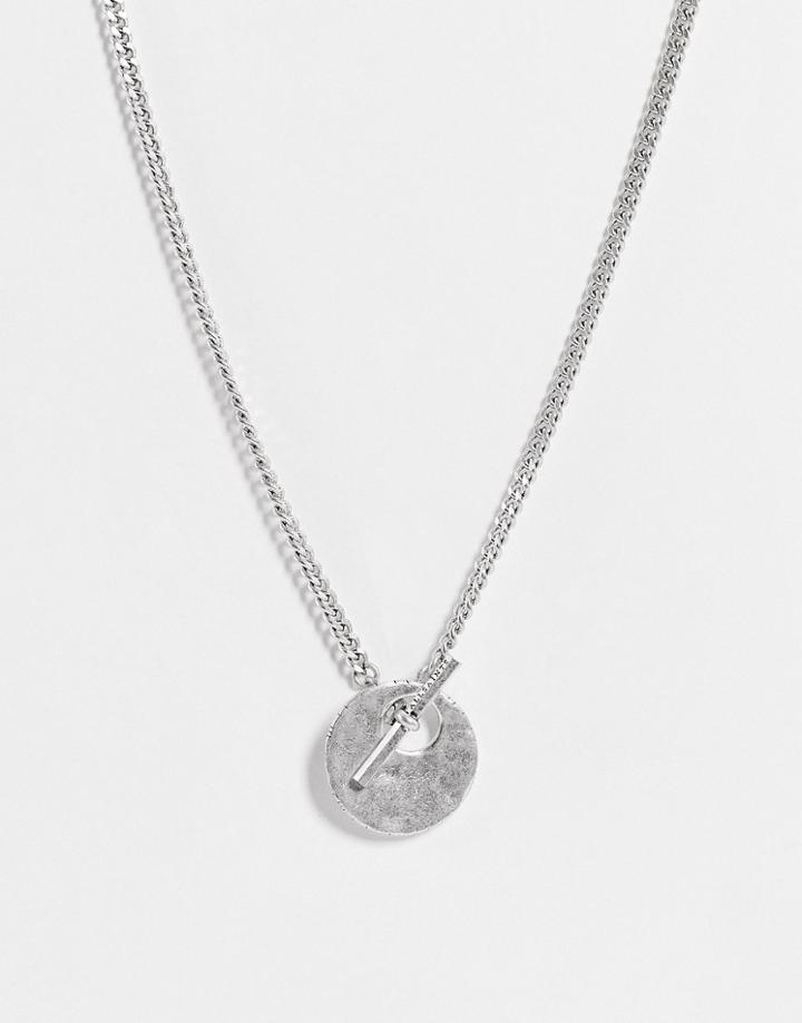 Allsaints Pendant Necklaces In Silver