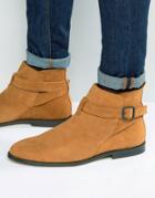 Kg Kurt Geiger Lester Suede Jodphur Boots - Tan