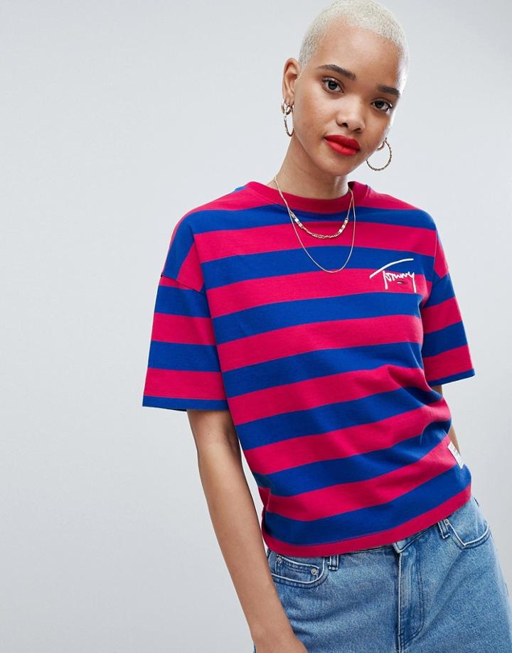 Tommy Jeans Signature Stripe Tee - Multi