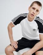 Adidas Originals Adicolor Raglan California T-shirt In Black Dm7630 - Black