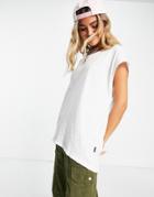 Noisy May Scoop Neck T-shirt In White