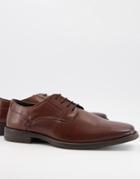 Silver Street Derby Leather Lace Up Shoes In Brown