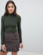 Jdy Long Sleeve Turtleneck Top - Green