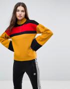 Asos Sweater With Zip Up In Color Block - Multi