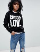 Help Refugees Choose Love Organic Cotton Sweatshirt - Gray