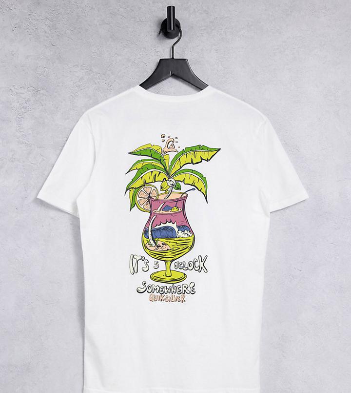 Quiksilver Lullaby Beach T-shirt In White Exclusive At Asos