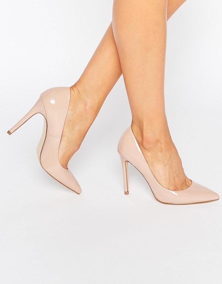 Faith Chloe Pointed Heeled Shoes - Beige